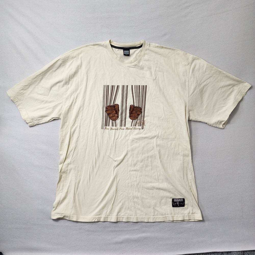 Vintage Y2k Marithe Francois Girbaud T Shirt Mens 3XL Embroidered MFG Hip Hop